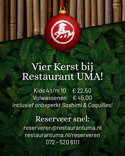 Restaurant UMA - Kerst 2023 - Social media post 1080x1080